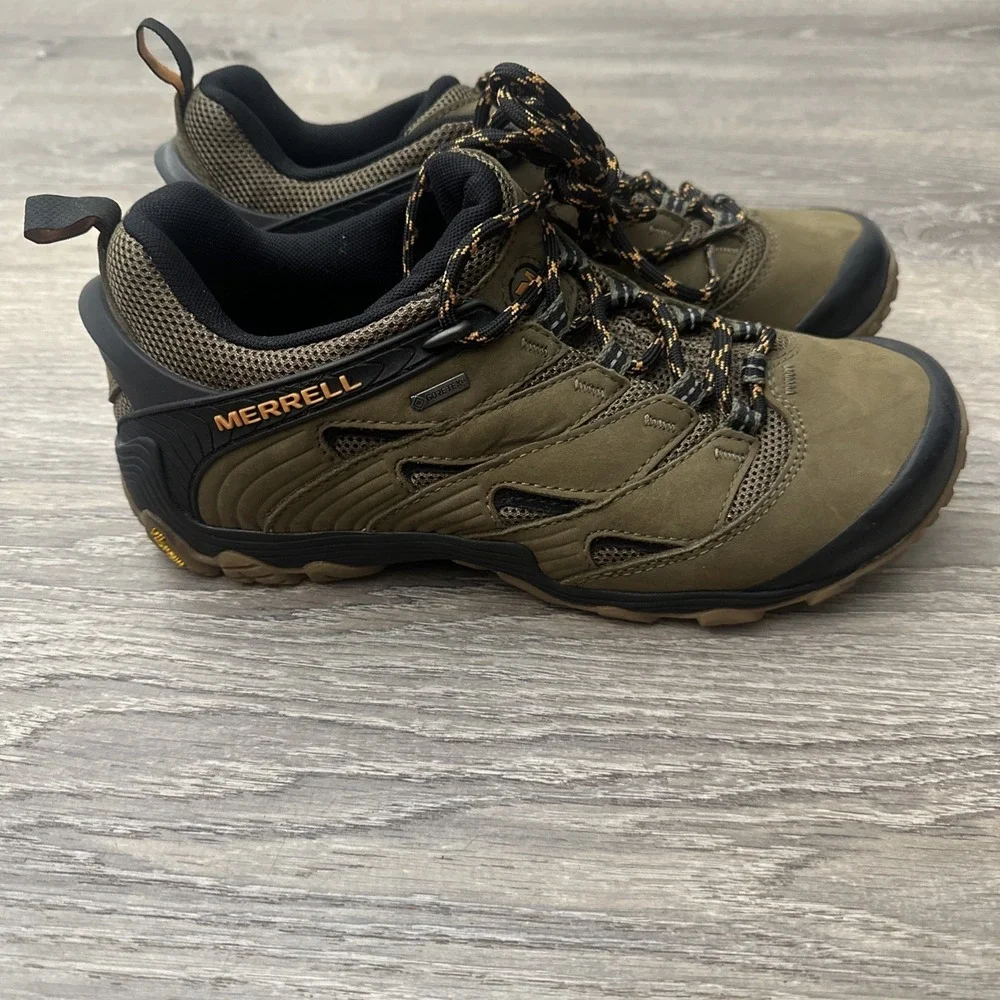 Merrell Chameleon 7 Gore-TEX Men's Dusty Olive Hiking Shoes Size 8 Men's